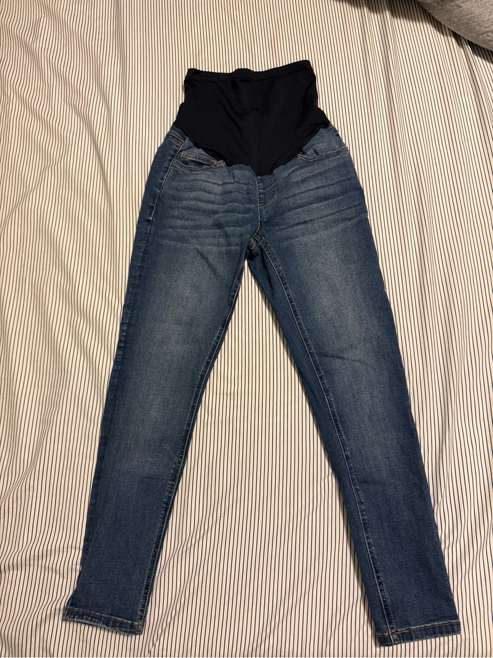 Maternity Jeans with Full Belly Panel